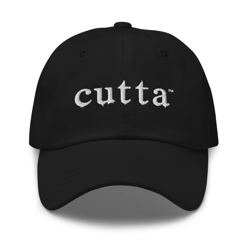 cutta black dad hat